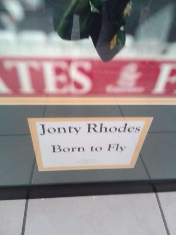  Jonty Rhodes  "Born to Fly" Framed Cricket Memorabilia