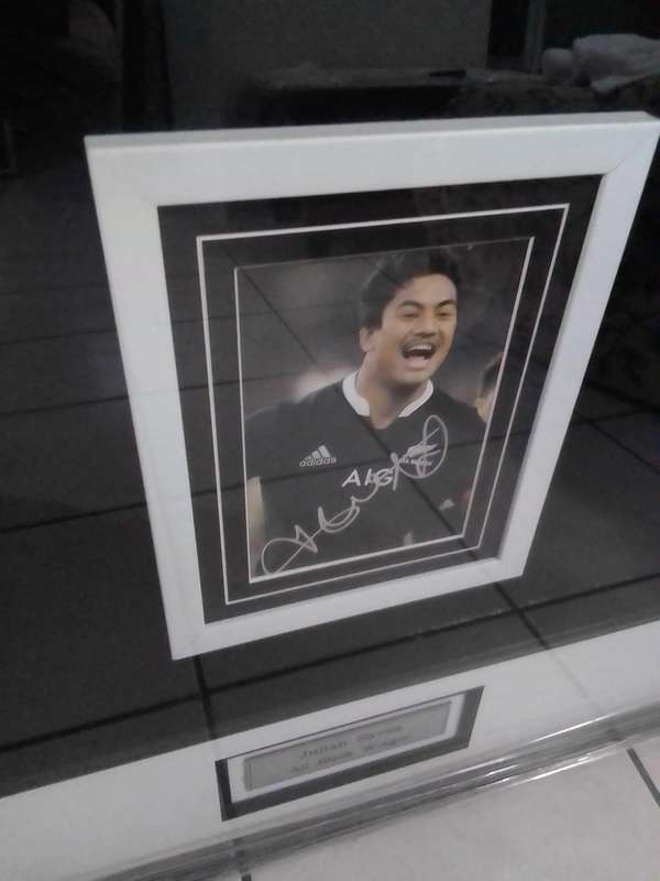  Julian Savea Signed All Blacks Jersey  Framed Collectors Piece (Authentic Rugby Memorabilia)