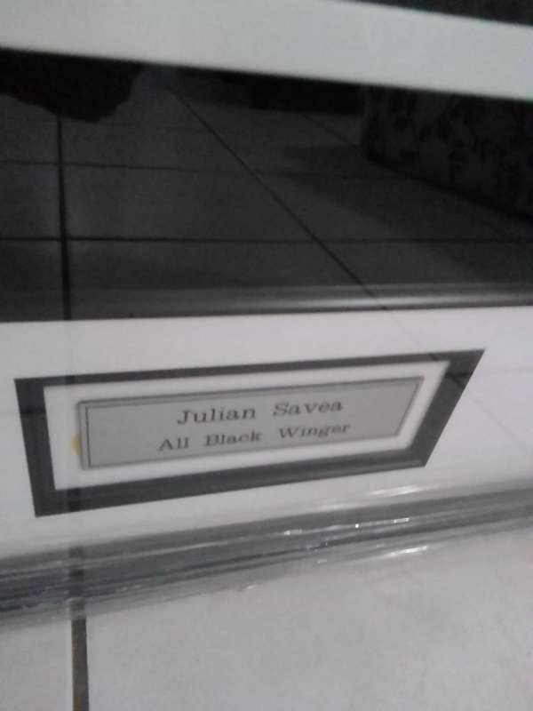  Julian Savea Signed All Blacks Jersey  Framed Collectors Piece (Authentic Rugby Memorabilia)