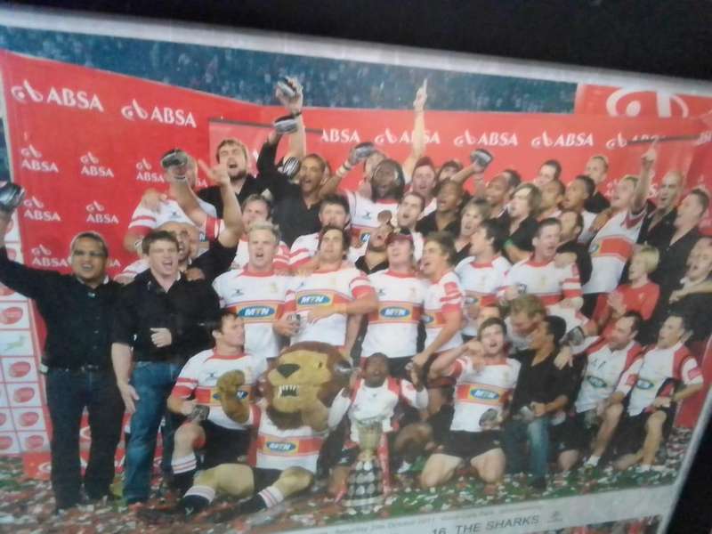  Framed MTN Golden Lions 2011 Currie Cup Champions Photo Collage  Rare Rugby Memorabilia