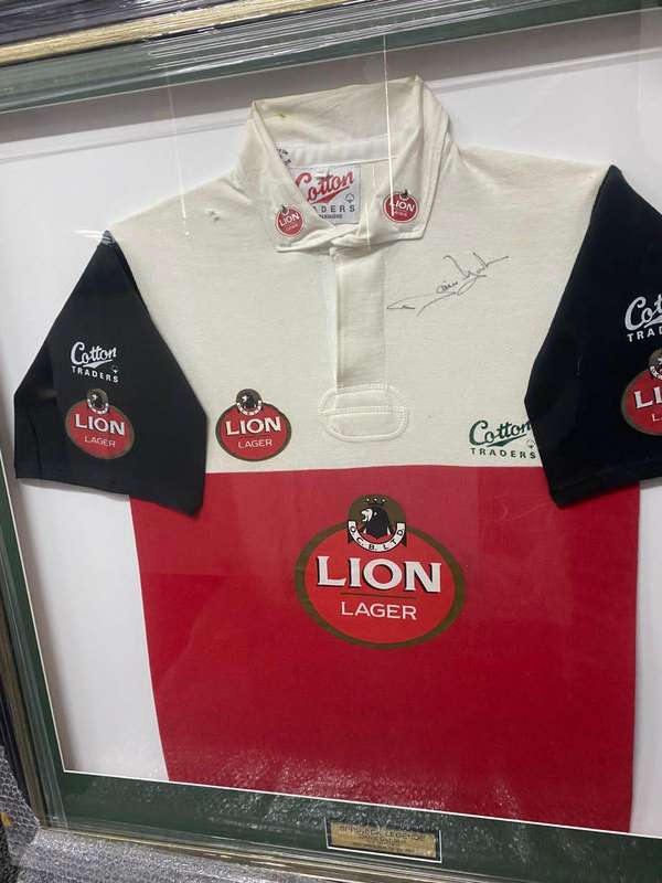  Danie Gerber Signed Rugby Jersey  SA Rugby Legend Rare Collectible