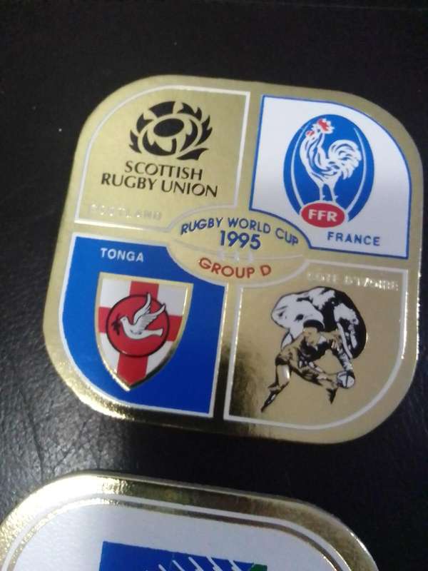 1995 Rugby World Cup Commemorative Coaster Set  Complete (6 Pieces)  South Africa