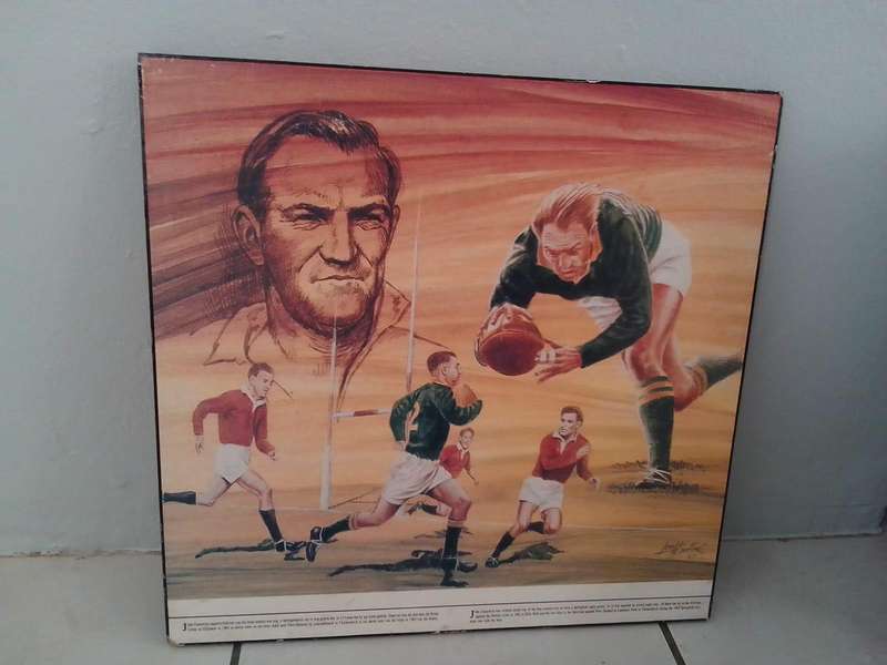 Vintage Springbok Rugby Artwork Collection  Set of 6