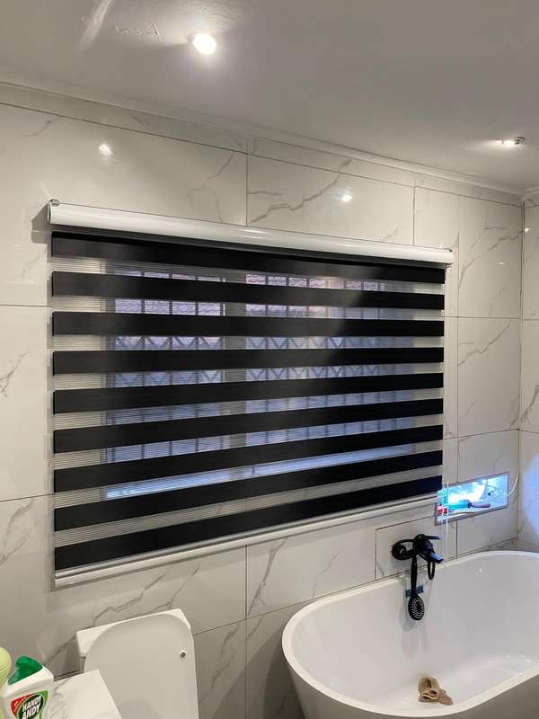 Double roller zebra blinds