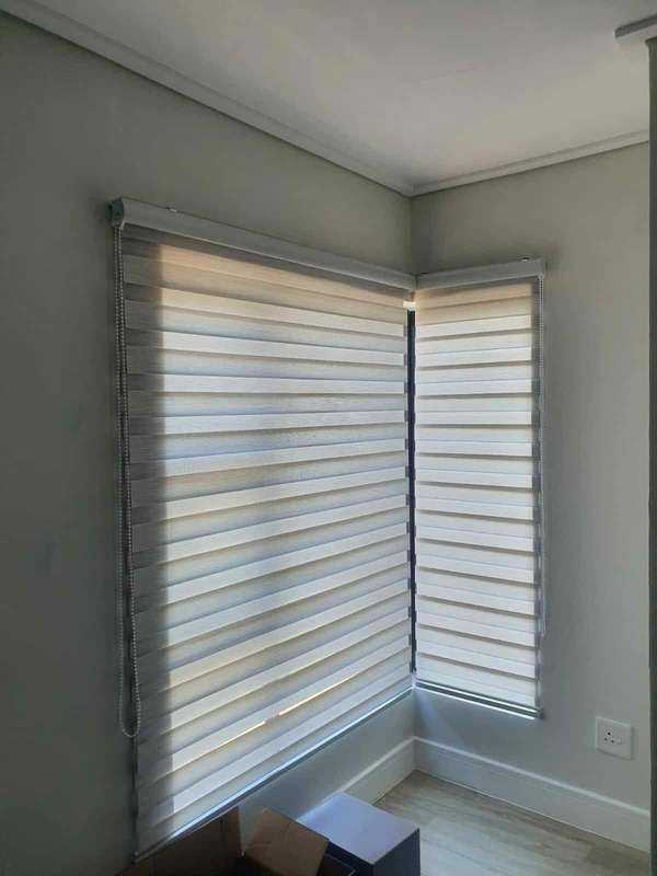 Double roller zebra blinds