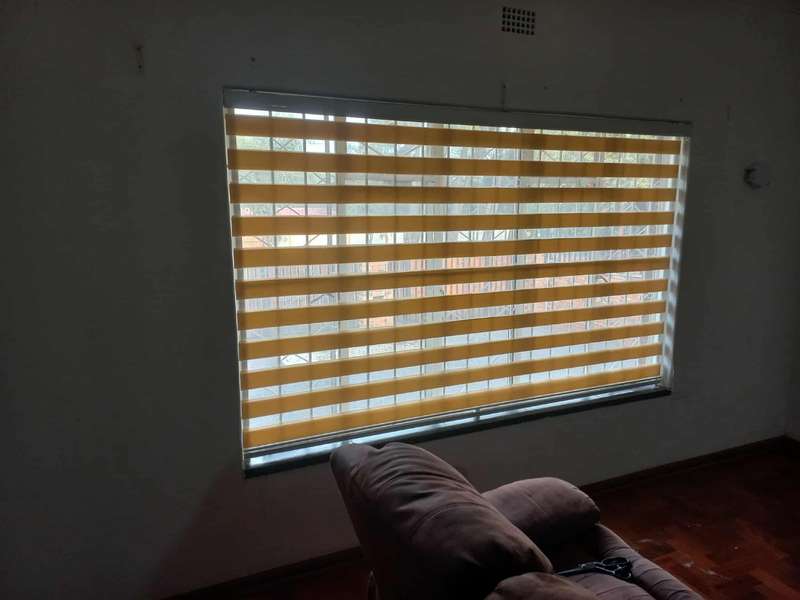 Double roller zebra blinds
