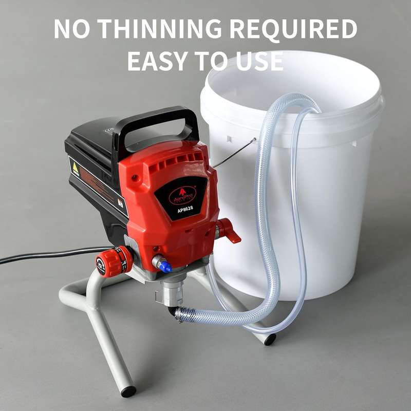 AEROPRO 628 Tools Airless Paint Sprayer, 950W 0.52GPM 3300PSI High Efficiency Airless Sprayer