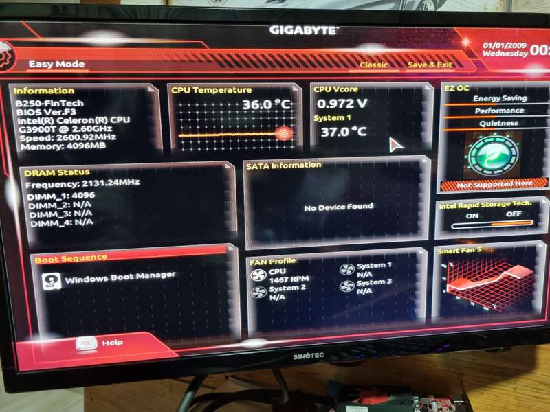 Gigabyte GA -B250-FinTech motherboard bundle