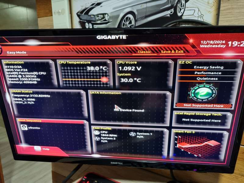 GA-H110-D3A motherboard combo