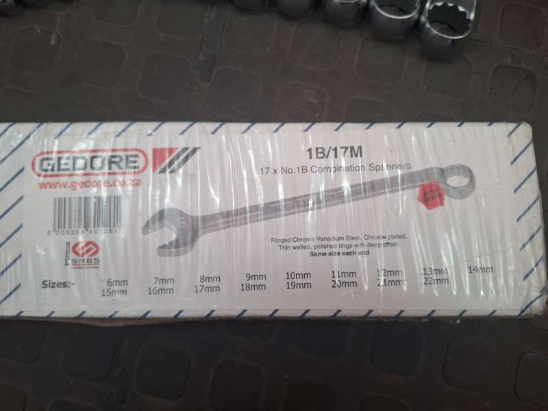 GEDORE Combination Spanner sets (1B/17M)
