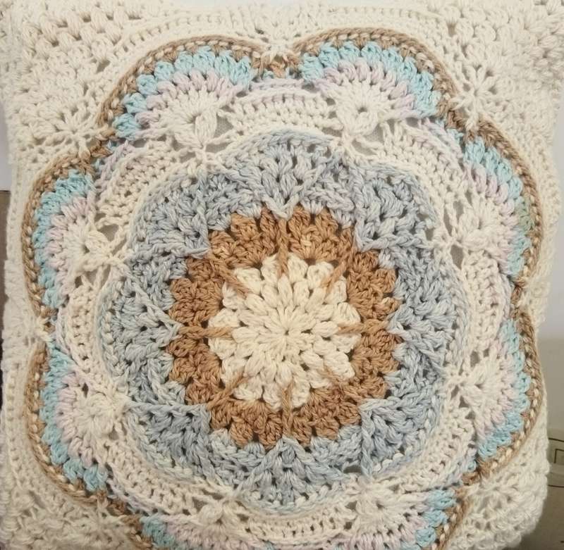 HAND CROCHET CUSHION WITH INNER