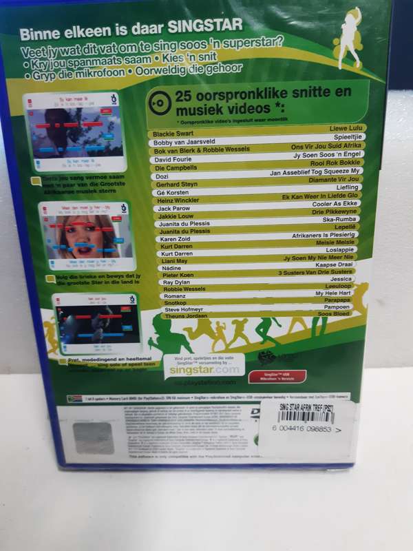 Singstar Afrikaanse Treffers factory sealed (Ps2)