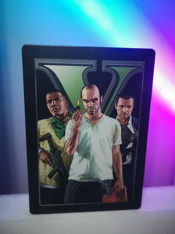 GTA 5 Metal Case Edition with blue map (Xbox 360)