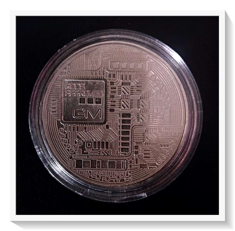 99.9% Fine Silver - Decentralized Metal DM - 1 Troy oz - Bitcoin Design - Bullion Silver Coin*
