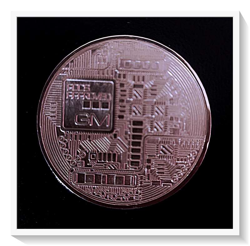 99.9% Fine Silver - Decentralized Metal DM - 1 Troy oz - Bitcoin Design - Bullion Silver Coin*