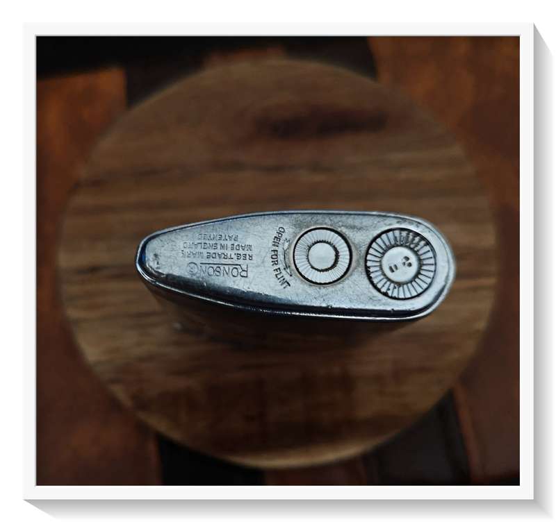 ART DECO Hamblin Tobacco Machinery RONSON Patented Steel Lighter ***