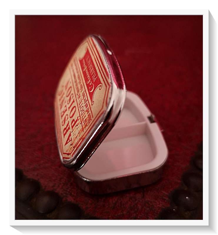 Arsenic Poison Pill Box - Great Party Accessory - Metal Pill Box