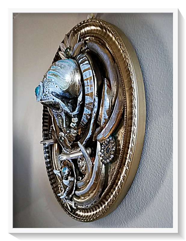 The Hunter's Inscape by Human-Centred Fine Artist Ras Steyn [MA] - Mixed Medium - 400MM X 320mm