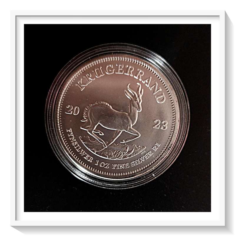 KRUGERRAND - 2023 - Fine Silver 1OZ - Uncirculated - Bullion Coin - Preserved in Capsule