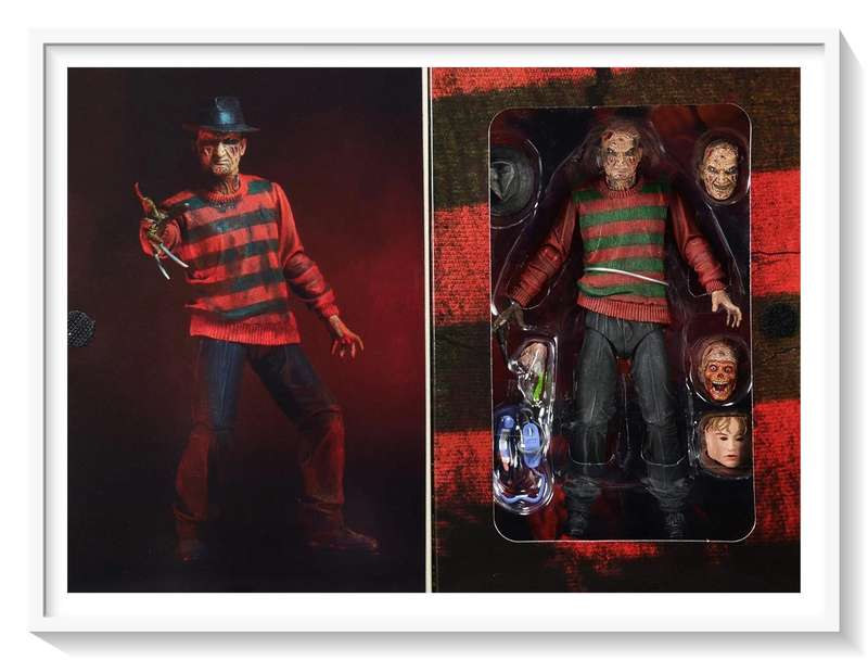 NECA Reel Toys - 30th Anniversary Ultimate Freddy Kruger - Box Dimensions 230mm by 160mm - Horror*