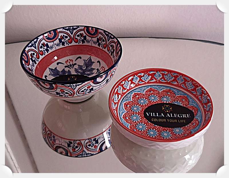 Original VILLA ALEGRE Rice Bowls - One is 90mm in Width and the other one 95mm
