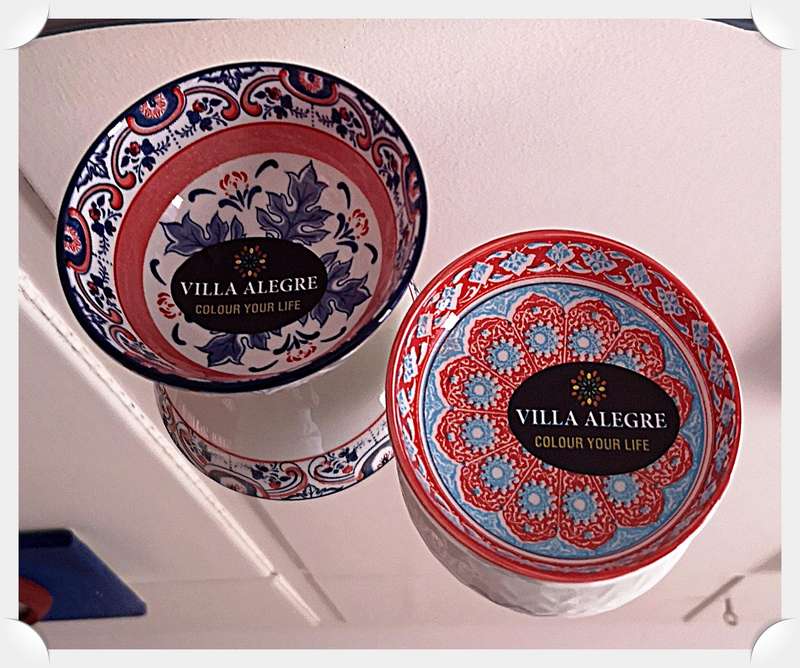 Original VILLA ALEGRE Rice Bowls - One is 90mm in Width and the other one 95mm