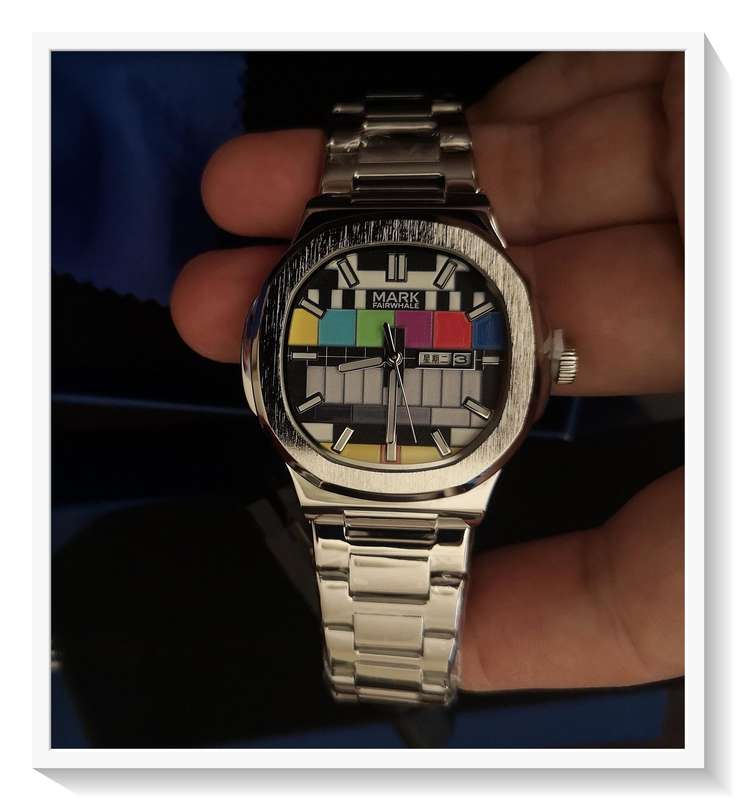 Quality MARK FAIRWHALE Logo-Retro Classic 80s Steel Analog Luxury Men's Quartz Watch Brand New*