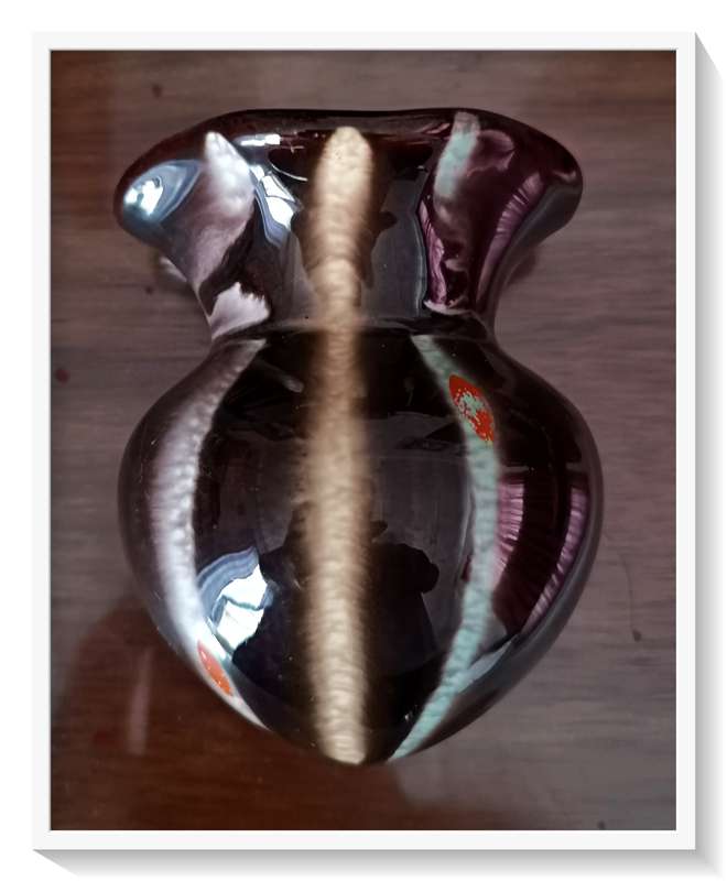 Smaller Convex German Wall Ceramic Vase - Also in Excellent Unchipped Condition*