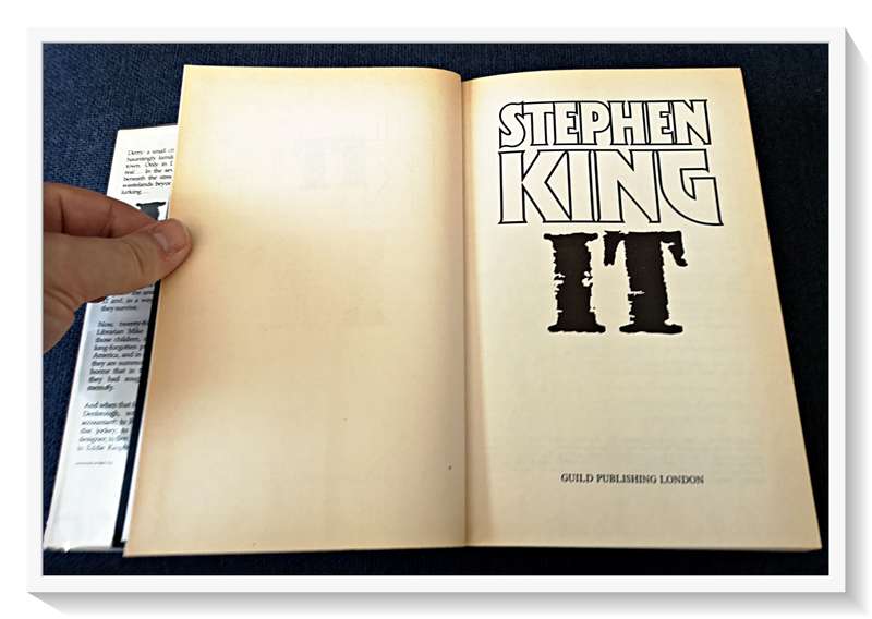 Stephen King IT - 1986 - Published by GUILD PUBLISHING - Rare Large Hardcover in Exquisite Condition
