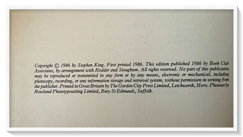 Stephen King IT - 1986 - Published by GUILD PUBLISHING - Rare Large Hardcover in Exquisite Condition