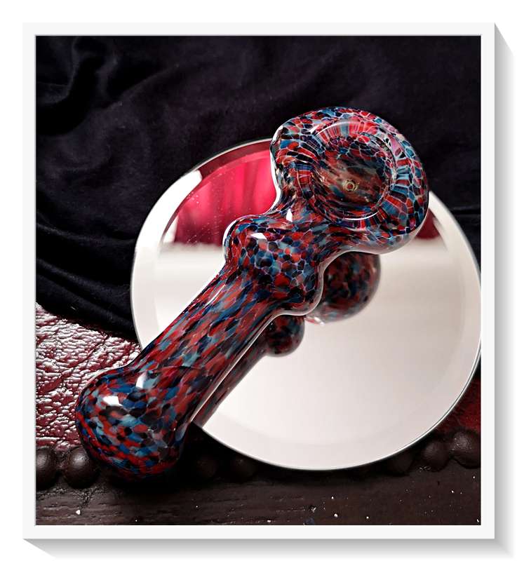 The Blue Blood Cosmis - A Murano Glass Styled Tobacco Pipe -For Smokers and Glass Collectors Alike*