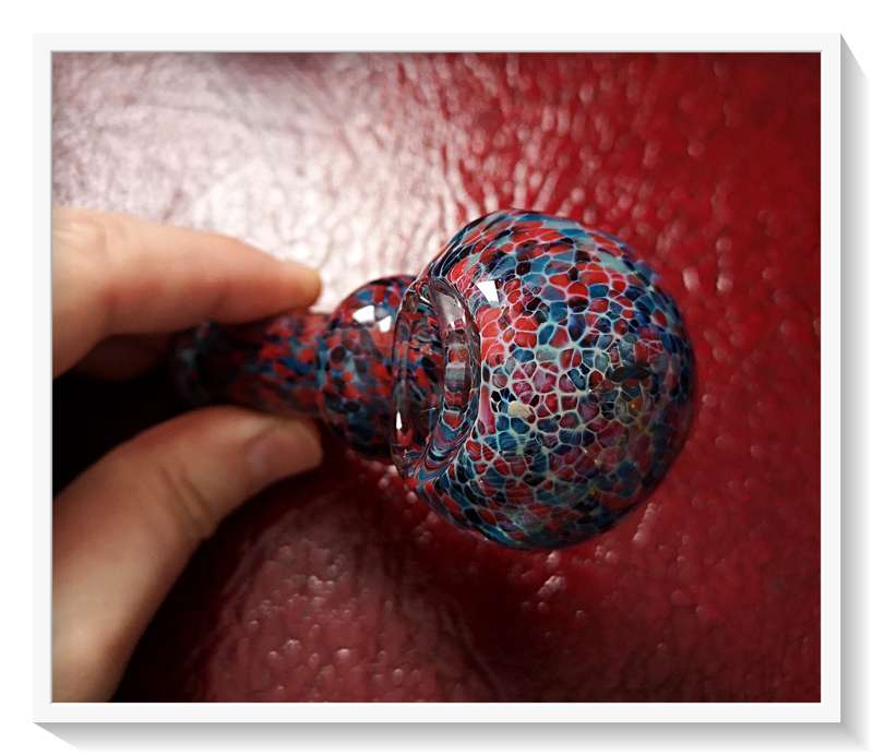 The Blue Blood Cosmis - A Murano Glass Styled Tobacco Pipe -For Smokers and Glass Collectors Alike*