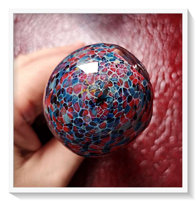 The Blue Blood Cosmis - A Murano Glass Styled Tobacco Pipe -For Smokers and Glass Collectors Alike*