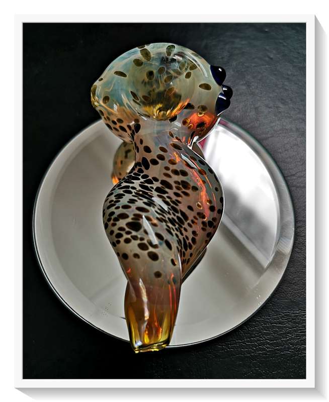 The Leviathan is a Stunning Murano Styled Glass Pipe for Tobacco Smokers and Glass Collectors Alike