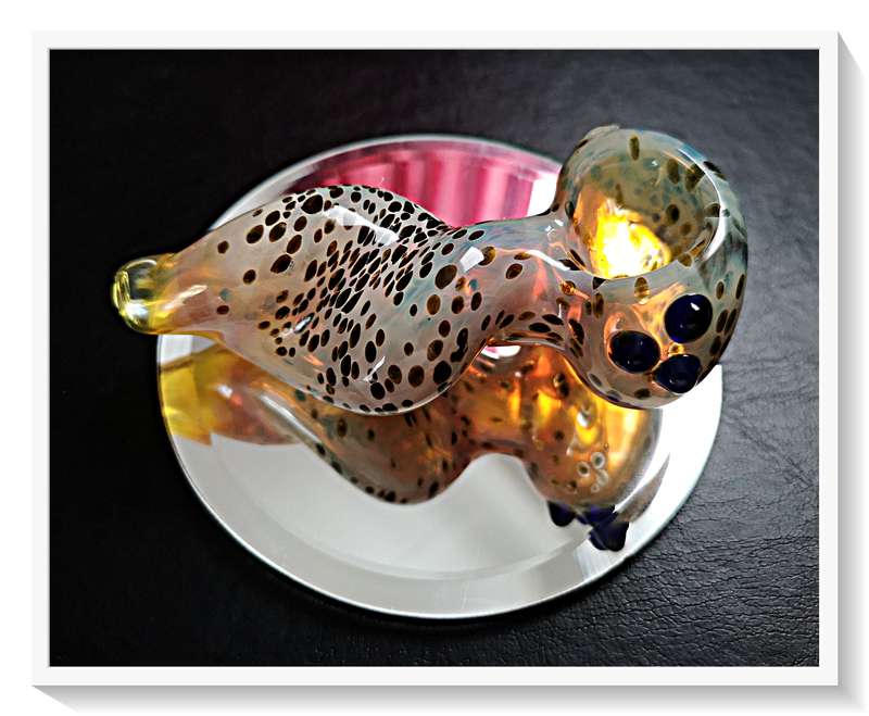 The Leviathan is a Stunning Murano Styled Glass Pipe for Tobacco Smokers and Glass Collectors Alike