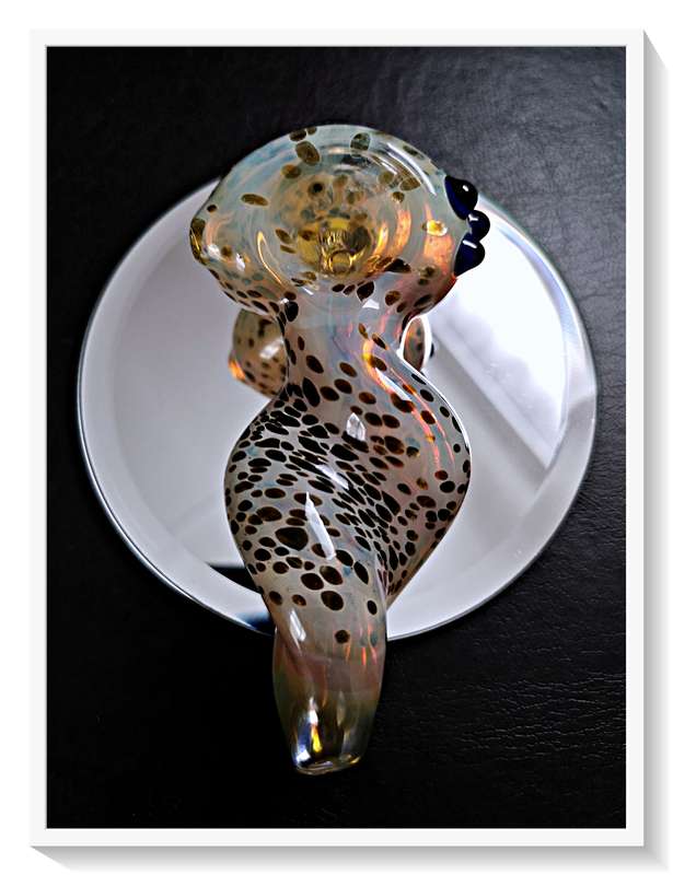 The Leviathan is a Stunning Murano Styled Glass Pipe for Tobacco Smokers and Glass Collectors Alike