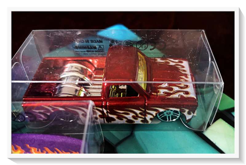 Three Boxed Drag Racing Toy Cars Flaming Metal 1.64 Miniature Toy Cars - Like New*