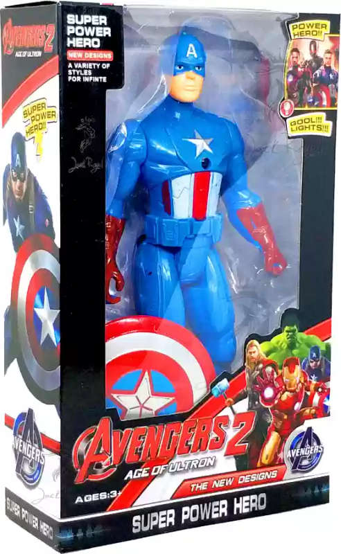 AVENGERS - Age of Ultron - Super Power Hero - Captain America - Height: 180mm by 90mm - New*