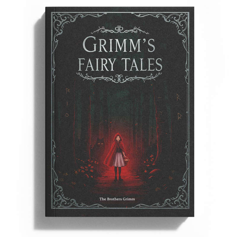 GRIMM's FAIRY TALES - Brothers Grimm - Glossy Black Softcover - A Brand New 2025 Compilation (NEW)