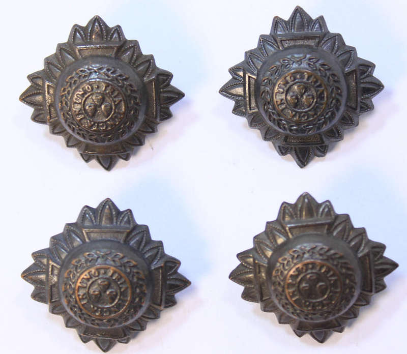 4 x Officers Rank Pips Bath Stars Tria Juncta In Uno Genuine British Military