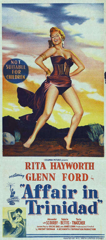 Vintage Affair In Trinidad Film Noir Poster Digital Download
