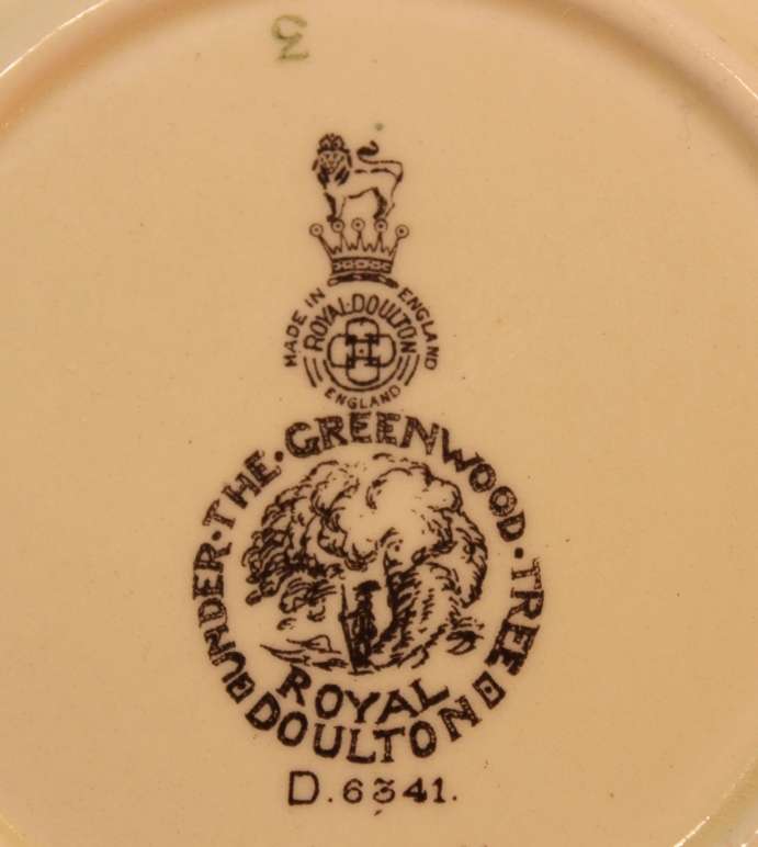 Vintage Royal Doulton D6341 "Under The Greenwood Tree" Trinket Bowl (Alan-A'Dale, the Minstrel)