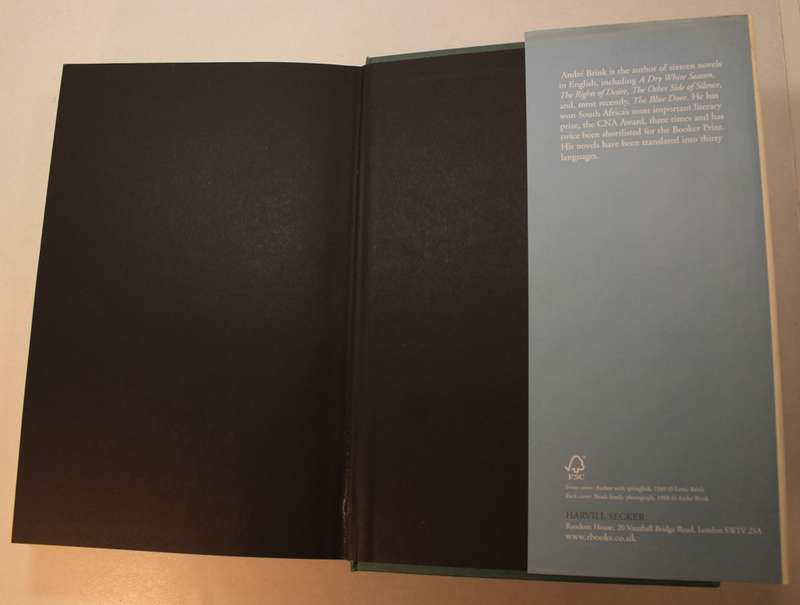 A Fork in The Road A Memoir by Andre Brink First Edition Hard Book