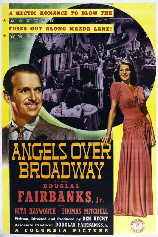 Vintage Angels Over Broadway Film Noir Poster Digital Download