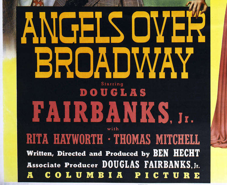 Vintage Angels Over Broadway Film Noir Poster Digital Download