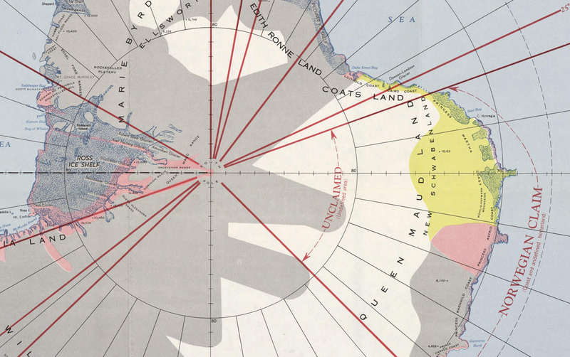 Antarctica Claims Exploration 1956 Digital Maps Digital Download