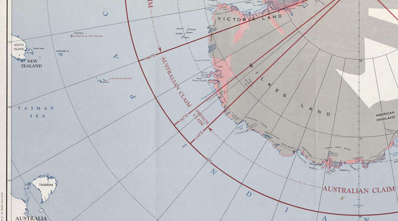 Antarctica Claims Exploration 1956 Digital Maps Digital Download