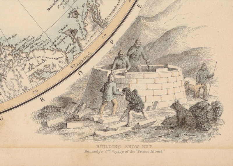 Arctic Regions 1862 With The North West Passage Digital Maps Digital Download
