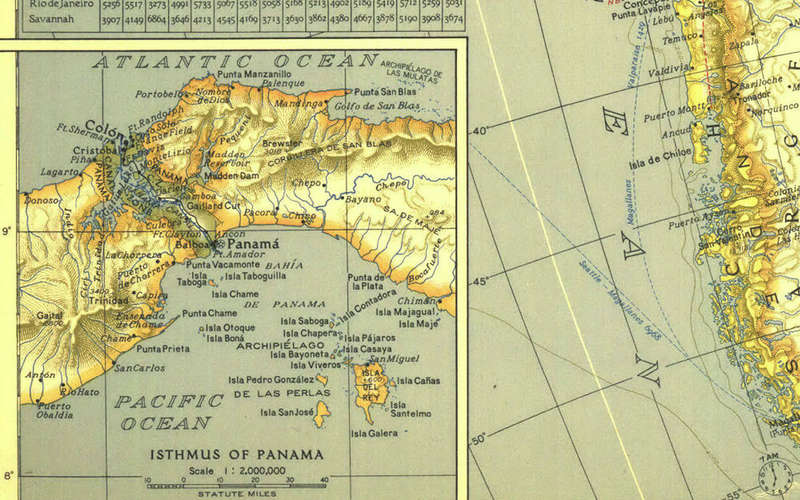 National Geographic Atlantic Ocean 1939 Digital Maps Digital Download