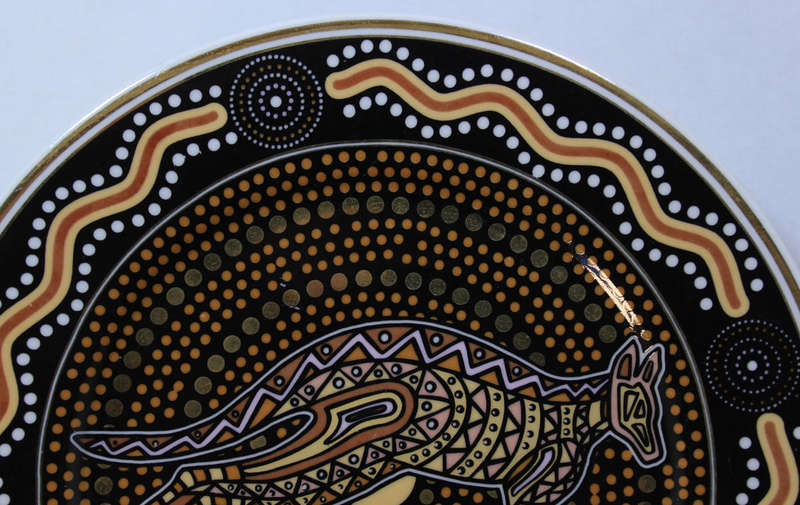 Australia First Nations Decorative Australian Kangaroo Wall Plate